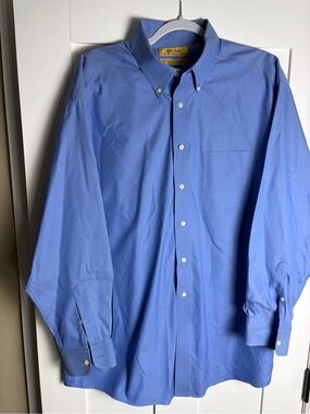 Gold Label‎ Roundtree & Yorke Long-Sleeve Button-Down Dress Shirt